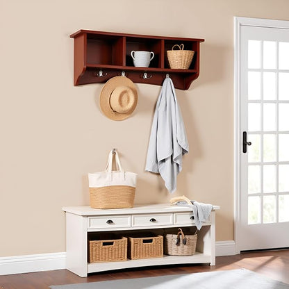 Shaker Cottage Wall-Mounted Coat Rack - Image 5