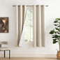 NICETOWN 100% Blackout Linen Texture Curtains 72 inches Long, 2 Panels by NICETOWN