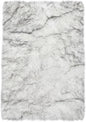 Latepis White with Grey Tips Sheepskin Rugs 4x6, Faux Fur Rug by Latepis