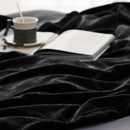 Bedsure GentleSoft Fleece Bed Blankets Large Size Black - Image 5