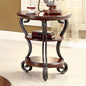 Dawn Traditional Style Brown Cherry Side Table by TYMMC