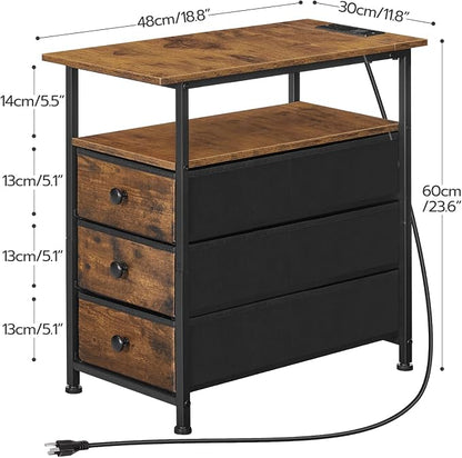 HOOBRO End Table, Narrow Side Table - Image 3
