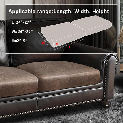 ANARACHON Leather Look Couch Cushion Covers Sofa Seat Slipcovers Sets Couches - Image 3