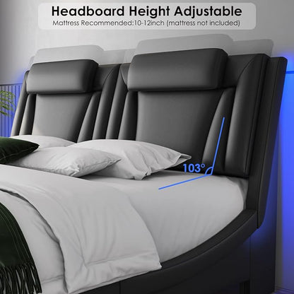Keyluv King Size LED Bed Frame - Image 5
