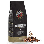 Caffe Vergnano 1882 Antica Bottega Whole Bean Arabica Medium Roast Espresso, 1.1 lbs Bag - Italian Coffee Beans with notes of Chocolate, Nuts & Caramel, Intensity 5/10-500g Bag