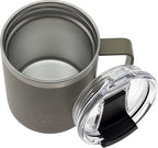 COREFLEX 12 oz Insulated Coffee Mug with Handle & Lid, Stainless Steel Double Walled Vacuum Insulated Tumbler,Travel Coffee Cup Thermal - Home, Office, Travel, Outdoor, Camping
