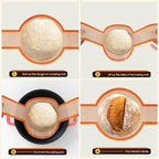 Dizywiee Silicone Bread Sling for Dutch Oven, 3-Pack Non-Stick & Easy to Clean Bread Baking Mat Set, Reusable Bread Sling with Long Handle to Transfer Sourdough, 01.3Pack Black+Orange+Red