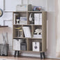 LEYAOYAO Cube Bookshelf 3 Tier Mid-Century Retro Grey Modern Bookcase by LEYAOYAO-Findtheshiningpointofyourideallife%EF%BC%81