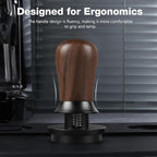 PUSEE 51mm Espresso Coffee Tamper - Premium Barista Coffee Tamper, 30lb Calibrated Double Spring Titanium Coating Base Ground Espresso Tamper, Fits for All 51mm Portafilters, Espresso Accessories