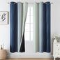 Sage Green and Navy Blue Ombre Blackout Curtains by ESTELARTEXTILER