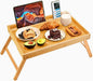 Bamboo Bed Tray Table, Large Breakfast Tray by Pipishell