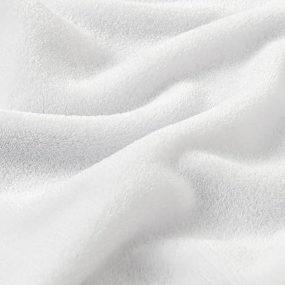 BEDELITE Fleece Blanket Soft Plush King Size Bed Blanket White 108"x90" | Ultra - Image 4