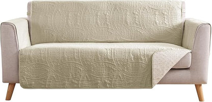Camel Loveseat Covers for 2 Cushion Couch, Water-Repellent Covers for Love Seat by Pamhaven