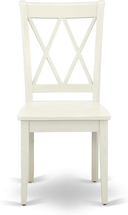 East West Furniture CLC-LWH-W Clarksville Dining Room Chairs - Image 4