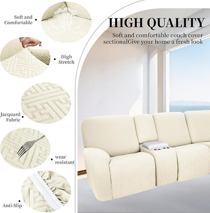 100% Waterproof Sectional Recliner Couch Covers - Image 6