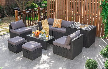 Tangkula 8 Pieces Patio Furniture Set - Image 9