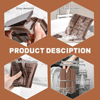 6-Piece Set Dubai Chocolate Bar Mold, Non-Stick Chocolate Molds Silicone, 100% Food Grade Silicone Candy Bar Mold, Changeable Shapes, Easy to Demould, for Pistachio Wax Melting Rectangle, with Brush*1