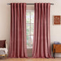 MIULEE Velvet Curtains 52x90 inches 2 Panels Dusty Rose Pink Curtains | Luxury by MIULEE