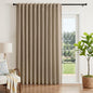 INOVADAY Extra Wide 100% Blackout Linen Curtains 102x108 Burlywood Birch | by INOVADAY