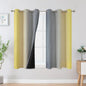 Yellow and Grey Ombre Blackout Curtains by ESTELARTEXTILER
