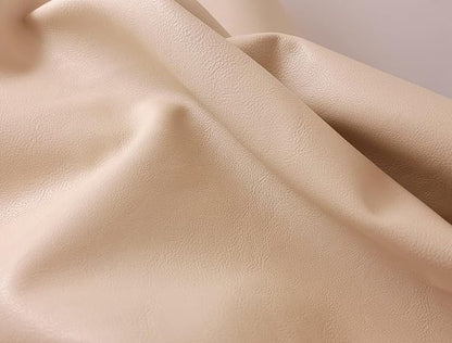 Bone Offwhite Soft Faux Vegan PU Leather Fabric Sheet by The Yard Synthetic - Image 3