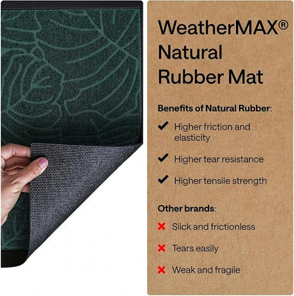 GORILLA GRIP 100% Waterproof All-Season WeatherMAX Doormat US Designed Natural - Image 7