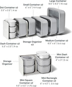 Caraway 25pc Glass Food Storage Set - Glass Storage Containers for Food - Non-Toxic Ceramic-Coated Glass - Air Release Technology - Compact & Stackable Design - Gray