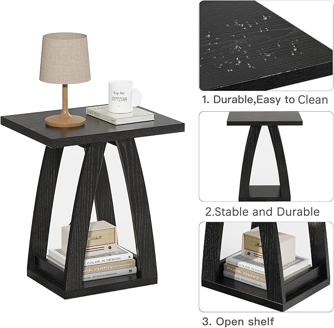 FROMJBEST End Tables Living Room, Side Table Beside Sofa, Nightstand - Image 6