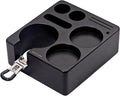 Normcore Espresso Tamping Station, Genuine American Black Ashwood, Coffee Tamper, Distributor, WDT, Puck Screen, Portafilter Holder Stand, Solid Black Ashwood for 58mm Espresso Machine Accessories