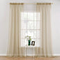 MIULEE 2 Panels Sheer Curtains for Living Room 54 X 120 Inches Beige | Window by MIULEE