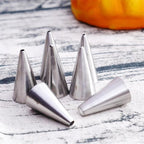 Cake Decorating Set, 7 Pieces Stainless Steel Icing Piping Nozzles Tips Kit - Christmas Holiday Birthday Anniversary Wedding Cupcakes Cakes Cookies Dessert Candy Pastry DIY Making Tools #6