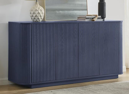 LKTART 64" Buffet Cabinet with Storage, Modern Fluted Accent Sideboard Media by LKTART