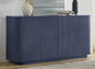 LKTART 64" Buffet Cabinet with Storage, Modern Fluted Accent Sideboard Media by LKTART
