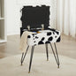 Vanity Stool Chair, Faux Fur Ottoman Foot Stool by Leesingdo
