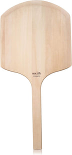New Star Foodservice 1029970 Restaurant-Grade Wooden Pizza Peel, 16" L x 14" W Plate, with 12" L Wooden Handle, 30" Overall Length