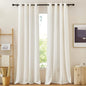 NICETOWN Linen Burlap 144 inches Long Curtains by NICETOWN