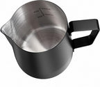 HULISEN 6.8oz/200ml Milk Pitcher, Stainless Steel Espresso Latte Steaming Frothing Pitcher, Coffee Milk Frother Maker, Pour Cup