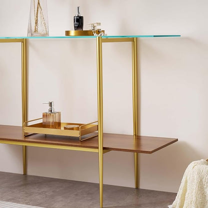 LumFurn Extra Large Glass Console Table - Image 6