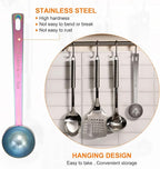 HARFINGTON 2pcs Coffee Scoop Spoon 1tbsp (3tsp, 15ml) 304 Stainless Steel Long Handle Teaspoon/Tablespoon Measuring Spoons Scoops for Tea Sugar Kitchen, Multicolor
