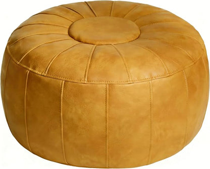 Thgonwid Unstuffed Moroccan Storage Pouf Foot Stool Ottoman Seat Handmade Faux by Thgonwid