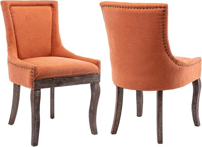 Modern Dining Chairs Set of 2, High Back Dining Chairs Side Chairs by MZDOO