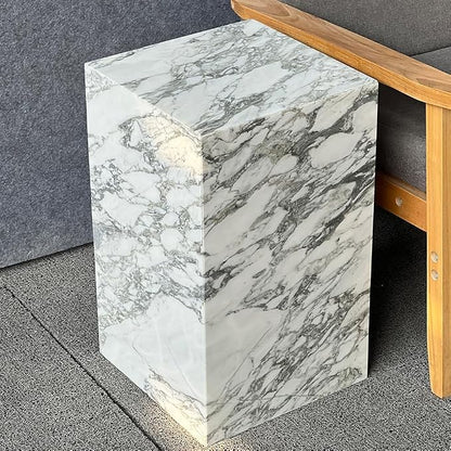 Luxury Marble Side Table, Square End Table - Image 4