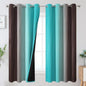 Brown and Teal Ombre Blackout Curtains by ESTELARTEXTILER