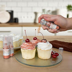 Bakell - Peach Tinker Dust (4g, 1x Mini Spray Pump) Edible Glitter for Food, Desserts, and Beverages!