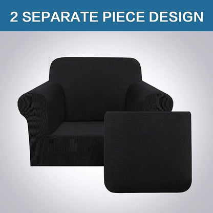 H.VERSAILTEX 2 Piece Stretch Stylish Furniture Cover/Protector Chair Covers - Image 3