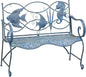 Cape Craftsmen Evergreen Weatherproof Blue Fish Coastal Outdoor Bench | Holds by CapeCraftsmen