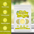 Olvvla - Premium Yerba Mate Tea - 60 Count - 100% Natural Argentine Yerba Mate Tea Bag - Unsmoked Pure Yerba mate - Medium-Caffeine Energy Tea
