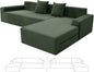 ZNSAYOTX Sectional Couch Covers, Stretch Jacquard Slipcovers by ZNSAYOTX
