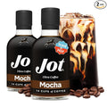 Jot Coffee Concentrate (Mocha) High Caffeine Cold Brew Coffee Concentrate Liquid for Iced Coffees, Instant Espresso, Hot or Cold Instant Coffees - Makes 14 Cups, 150mg Caffeine/Tbsp, Sugar Free