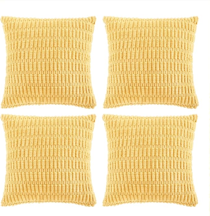 Fancy Homi 4 Packs Decorative Throw Pillow Covers by Fancy+Homi
